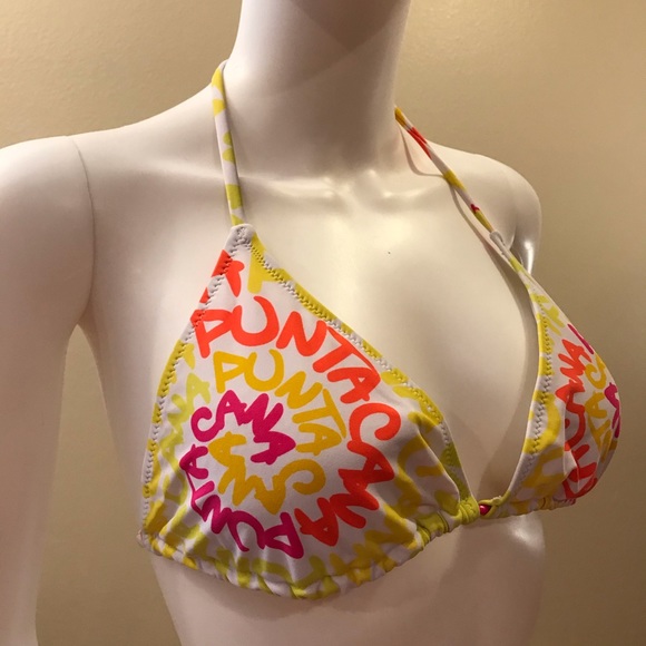 Robin Ruth Bikini Swim Top Punta Cana Tie Back Triangle - Picture 3 of 16